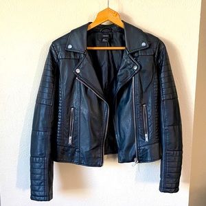 Faux leather jacket